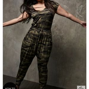 CAMO JERSEY JUMPSUIT